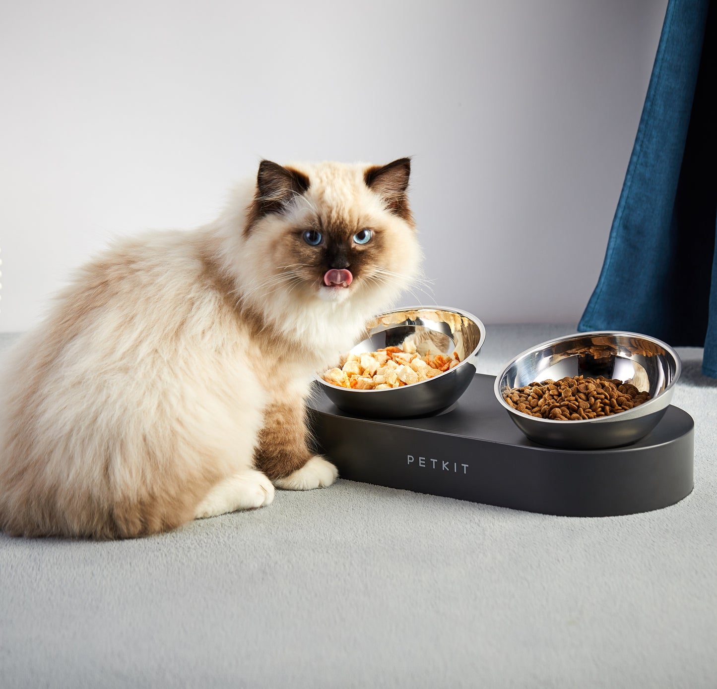 FRESH NANO- 15° ADJUSTABLE FEEDING STAINLESS STEEL DOUBLE BOWL