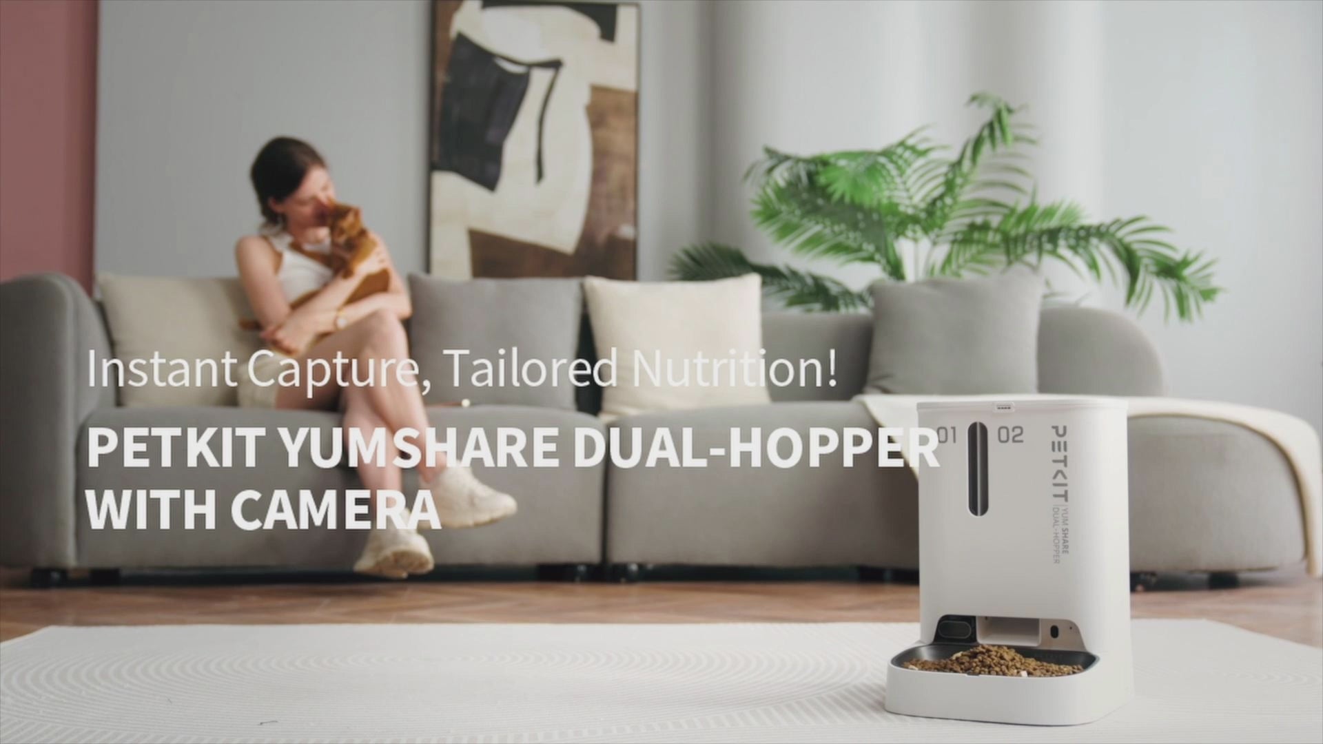 YUMSHARE DUAL-HOPPER WITH CAMERA – PETKIT SINGAPORE
