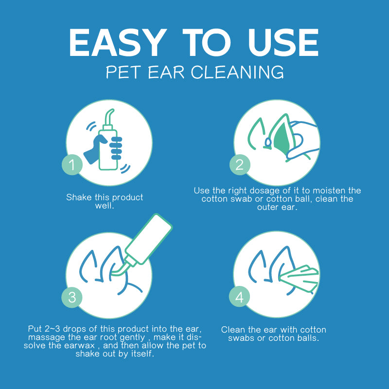 Pet Ear Cleaner For Cat Dog 120ml