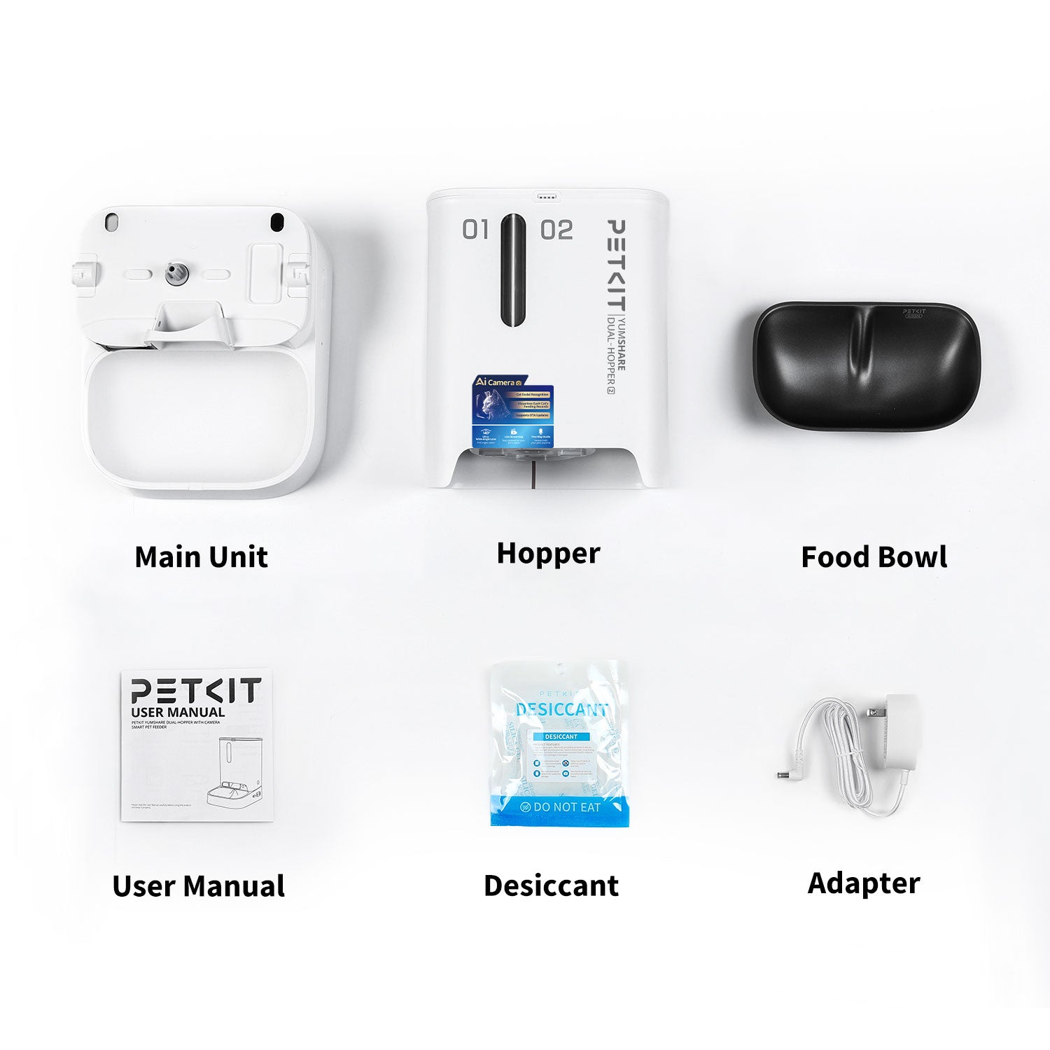 YUMSHARE DUAL-HOPPER 2 WITH CAMERA – PETKIT SINGAPORE