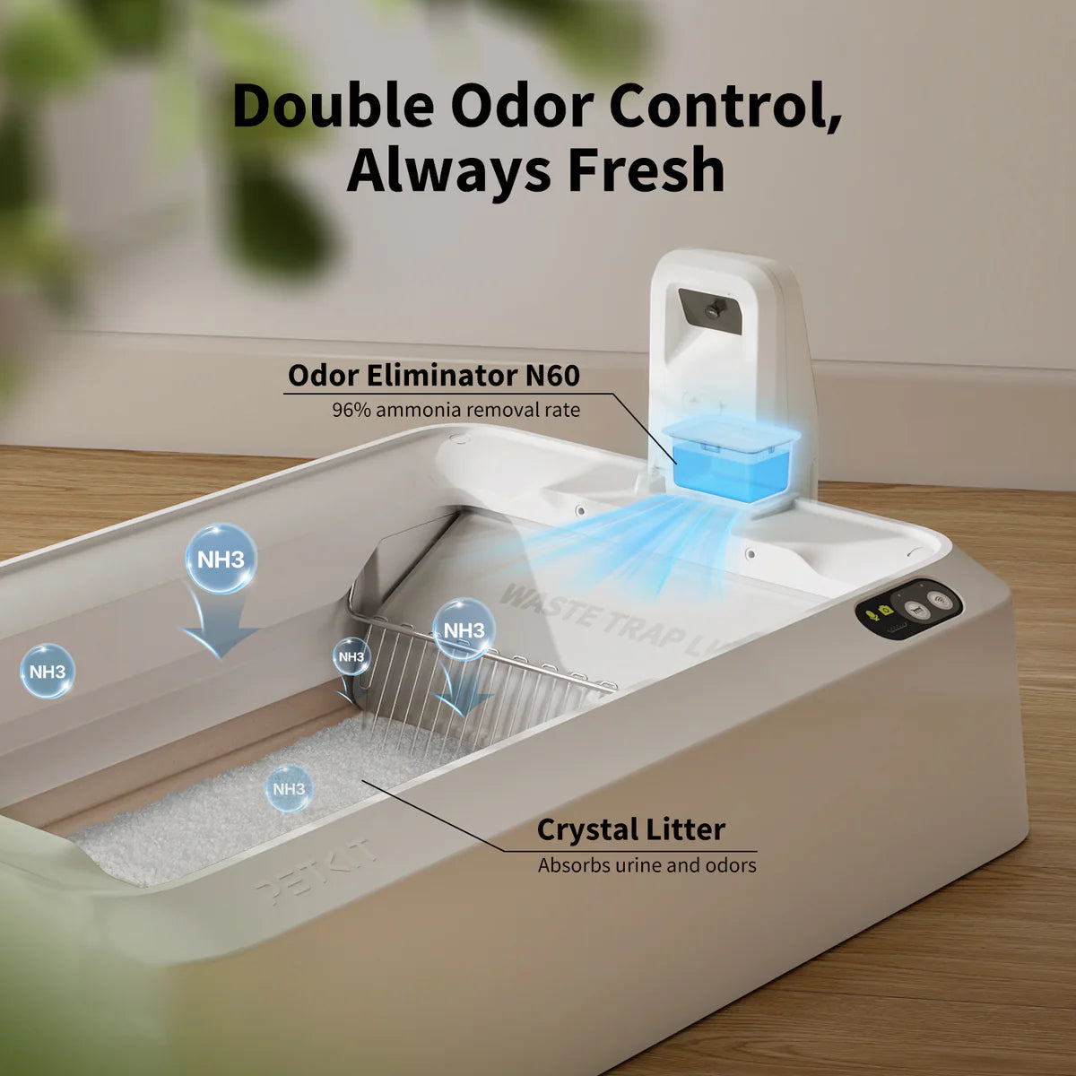 Purobot Crystal Duo Automatic Cat Litter Box with Camera (Early Bird Special)