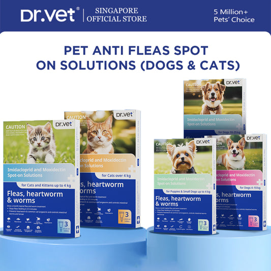Dr.Vet Pet Anti Fleas Spot On Solutions (Dogs & Cats)