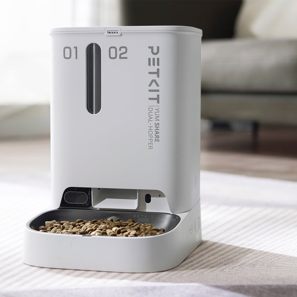 PETKIT Eversweet Max Smart Fountain & YumShare Dual-Hopper Feeder