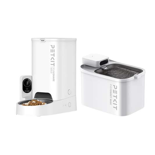 PETKIT Eversweet Max Smart Fountain & YumShare Solo Feeder